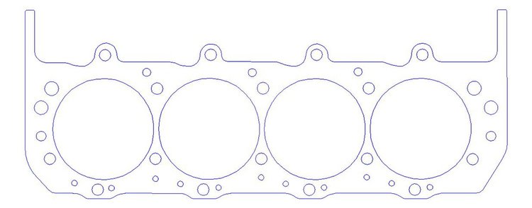 FOG-902574520, RCC Copper Head Gaskets GM PRO Stock DRCE-1 500CI V8, Bore: 4.520 in., Thickness: .070 in.