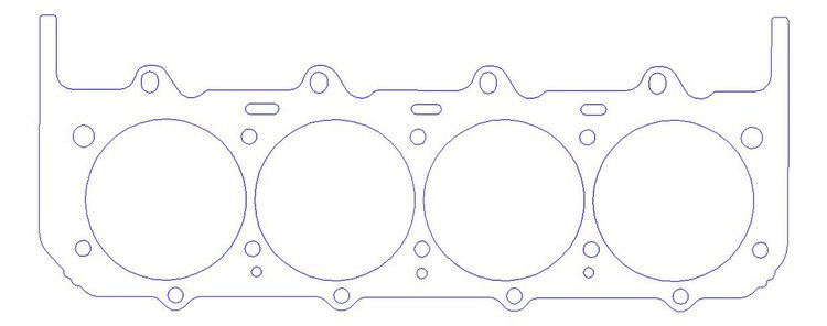 FOG-903054720, RCC Copper Head Gaskets AJPE DRCE-1 & Titan 500CI, Bore: 4.720 in., Thickness: .050 in.