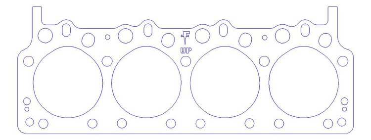 FOG-904664200 RCC Head Gaskets, 4.200 in. Bore, 0.060 in. Thickness, Rubber Coated Copper, Mopar Gen II Hemi, Pair