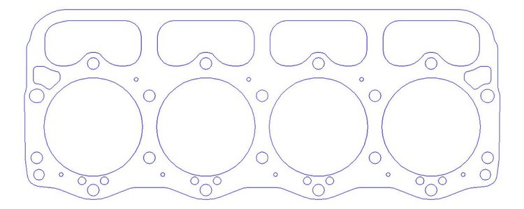 FOG-904954150 RCC Head Gaskets, 4.150 in. Bore, 0.050 in. Thick, Rubber Coated Copper, Ford, Powerstroke Diesel, Navistar Engine