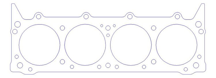 FOG-905044185, RCC Copper Head Gaskets 1967-1969 Amc 304/360 401CI V8, Bore: 4.185 in., Thickness: .040 in.