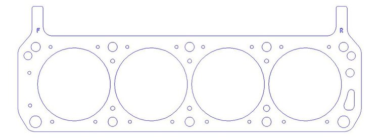 FOG-906074060 RCC Head Gaskets, 4.060 in. Bore, 0.070 in. Thick, Ford Small Block Windsor, SVO/Yates Engine
