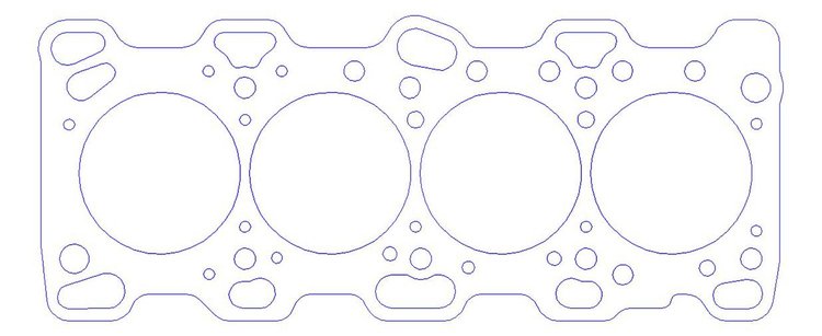 FOG-906243375, RCC Copper Head Gasket 1989-1994 Mitsubishi 4G63 2.0L I-4, Bore: 3.375 in., Thickness: .040 in.