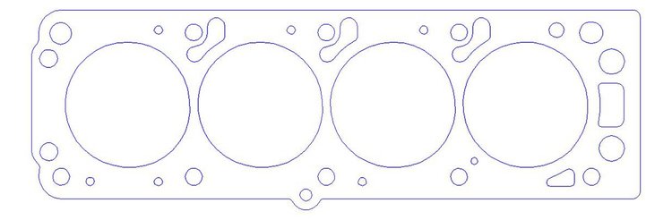 FOG-906344130, RCC Copper Head Gasket 1987-1990 Chevy SOHC 2.0L I-4, Bore: 4.130 in., Thickness: .040 in.