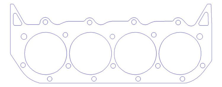 FOG-906954650, RCC Copper Head Gaskets GM PRO STOCK/MOD Sonny's DRCE-1 500CI, Bore: 4.650 in., Thickness: .050 in.