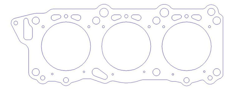 FOG-907063500, RCC Copper Head Gaskets Nissan VE/VG30 DOHC 3.0L V-6, Bore: 3.500 in., Thickness: .060 in.
