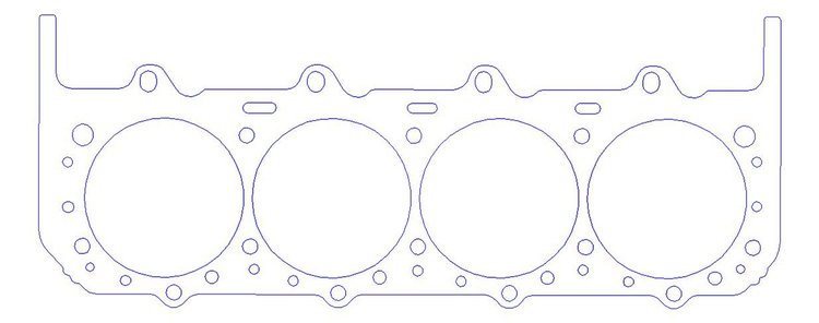 FOG-907444760, RCC Copper Head Gaskets AJPE Drce 500CI, Bore: 4.760 in., Thickness: .040 in.