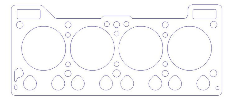 FOG-908943300 RCC Head Gaskets, 3.300 in. Bore, 0.040 in. Thickness, Rubber Coated Copper, Ford Flathead V8, Pair
