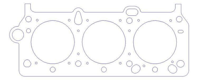 FOG-909943750, RCC Copper Head Gaskets 1991-1997 Chevy DOHC 3.4L V-6, Bore: 3.750 in., Thickness: .040 in.