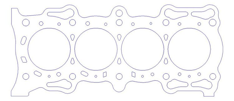 FOG-910443350, RCC Copper Head Gasket Honda F22B2 2.2L I-4, Bore: 3.350 in., Thickness: .040 in.