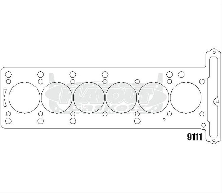 FOG-911143900, RCC Copper Head Gasket Chevy Ecotec 3.3L I-6, Bore: 3.900 in., Thickness: .040 in.