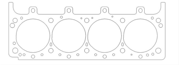 FOG-911244620, RCC Copper Head Gaskets Ford C460CI/SVO (18 Bolt) BB V8, Bore: 4.620 in., Thickness: .040 in.