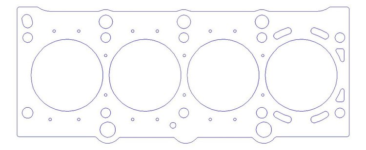 FOG-912443325 RCC Copper Cylinder Head Gaskets, 3.325 in. Bore, 0.040 in. Thickness, Rubber Coated Copper, BMW 1.8L DOHC