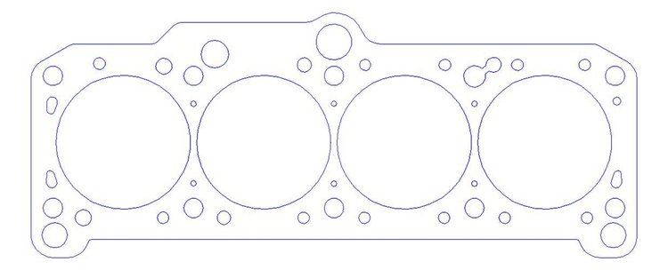 FOG-912593305, RCC Copper Head Gasket VW SOHC 1.8L I-4, Bore: 3.305 in., Thickness: .090 in.