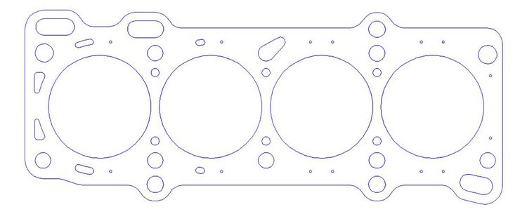 FOG-912643325, RCC Copper Head Gasket 1997-2001 Mazda Fs-de 2.0L I-4, Bore: 3.325 in., Thickness: .040 in.