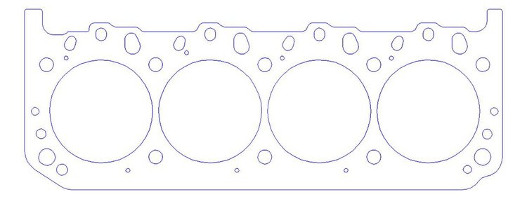 FOG-913474630, RCC Copper Head Gaskets Ford Shotgun Stk. 429CI BB V8, Bore: 4.630 in., Thickness: .070 in.