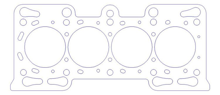 FOG-914243500, RCC Copper Head Gasket 1994 Honda Vtec H-22A-1 2.2L I-4, Bore: 3.500 in., Thickness: .040 in.