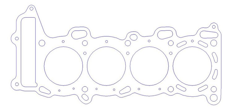 FOG-914343440, RCC Copper Head Gasket Nissan SR20DET 2.0L I-4, Bore: 3.440 in., Thickness: .040 in.