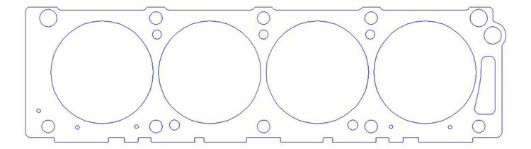 FOG-915444400 RCC Head Gaskets, 4.400 in. Bore, 0.040 in. Thick, Ford Big Block FE, Cobra Jet, Cobra Super Jet Heads