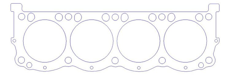 FOG-916494440, RCC Copper Head Gaskets Arias Fontana 10/7 HEMI, Bore: 4.440 in., Thickness: .090 in.