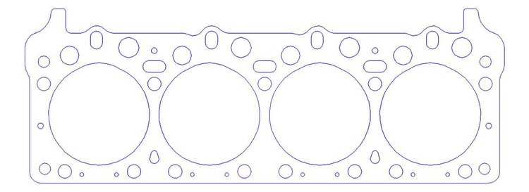 FOG-916534320, RCC Copper Head Gaskets Chrysler KB Rcc Copper 426CI HEMI V8, Bore: 4.320 in., Thickness: .031 in.