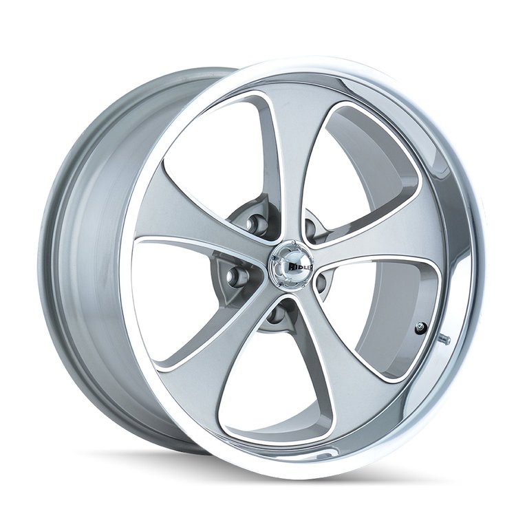 645-7765GP 645-Series Wheel [Size: 17" x 7"] Gloss Grey Machined And Polish Finish