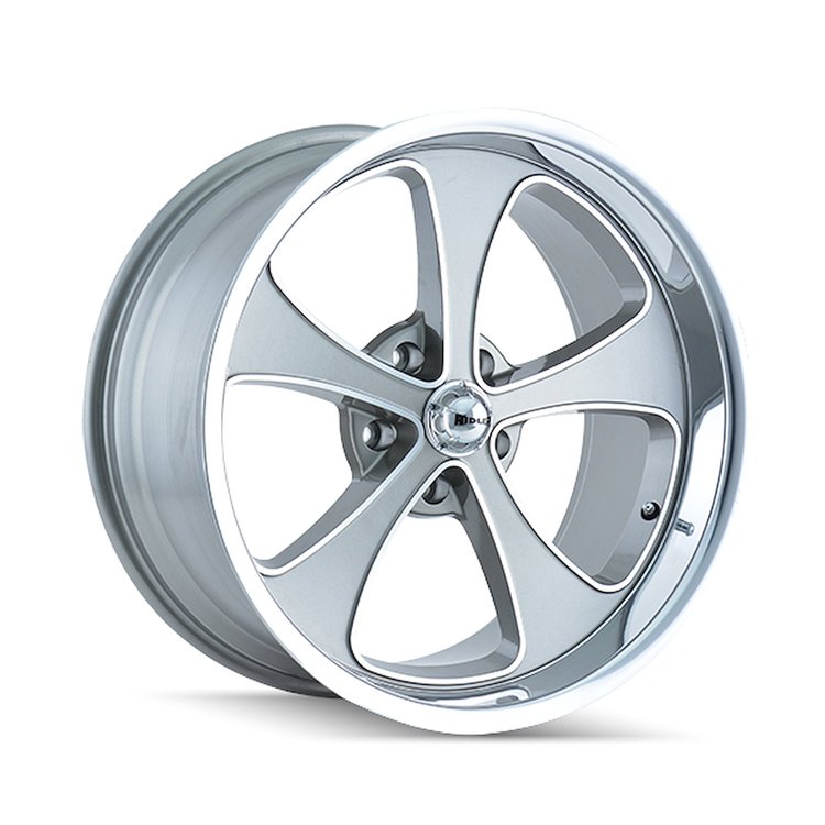 645-7773GP 645-Series Wheel [Size: 17" x 7"] Gloss Grey Machined/Polished Finish