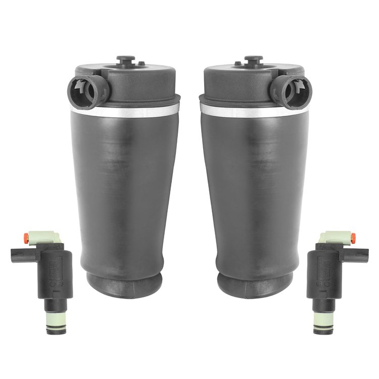 2-15-553000-45-0F0000-3 Rear Suspension Air Spring Set, Includes Solenoids Fits Select Ford Expedition, Lincoln Navigator [Rear]