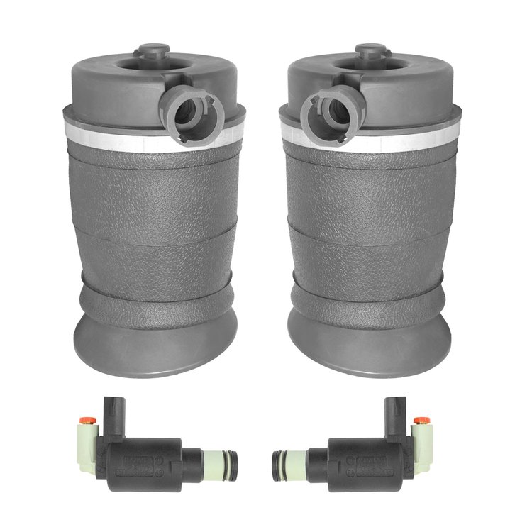 2-15-553010-45-0F0000-3 Rear Suspension Air Spring Set, Includes Solenoids Fits Select Ford Expedition, Lincoln Navigator [Rear]