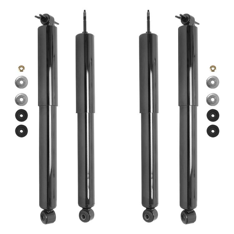 4-210160-259130-001 Front & Rear Nitrogen Gas Shock Absorber Kit Fits Select Jeep Wrangler JK, Jeep Wrangler [Front & Rear]