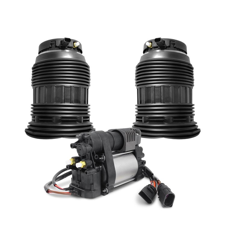 2-15-533000-C Suspension Air Spring Set with Air Suspension Compressor Fits Select Porsche Panamera [Rear]