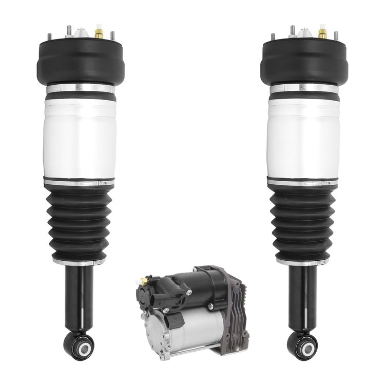 2-28-511700-20-011800 Electronic Suspension Air Strut Assembly Set w/ Air Suspenison Compressor Fits Select Jaguar XJ [Rear]