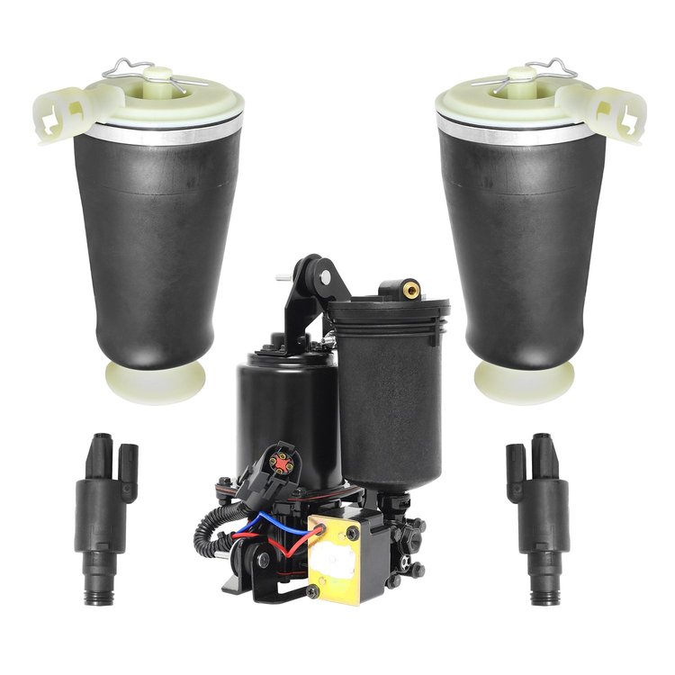 2KC-15-543000-2 Rear Suspension Air Spring Shock Kit, Includes Air Suspension Compressor Fits Select Ford/Lincoln [Rear]