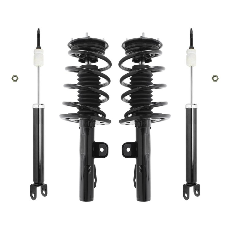 4-11013-252120-001 Front & Rear Suspension Strut & Coil Spring Assembly Fits Select Ford Flex [Front & Rear]