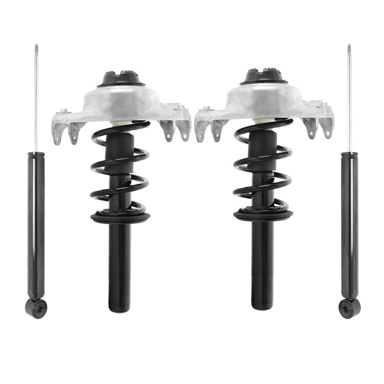 992-411098257050 Suspension Strut and Coil Spring Assembly Shock Absorber Kit Fits Select Audi A4, Audi A4 Quattro [Front/Rear]