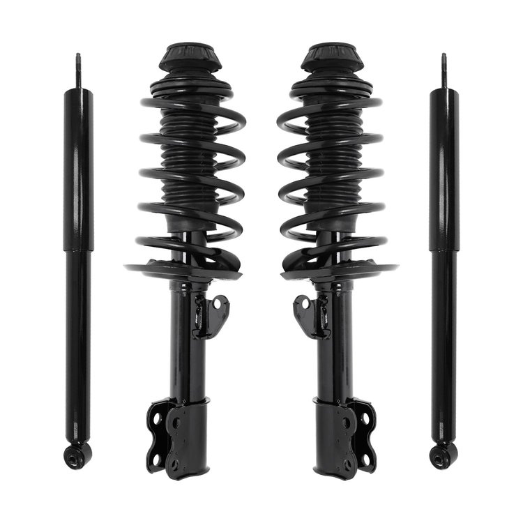 992-411109254130 Suspension Strut and Coil Spring Assembly Shock Absorber Kit Fits Select Toyota Prius C [Front and Rear]