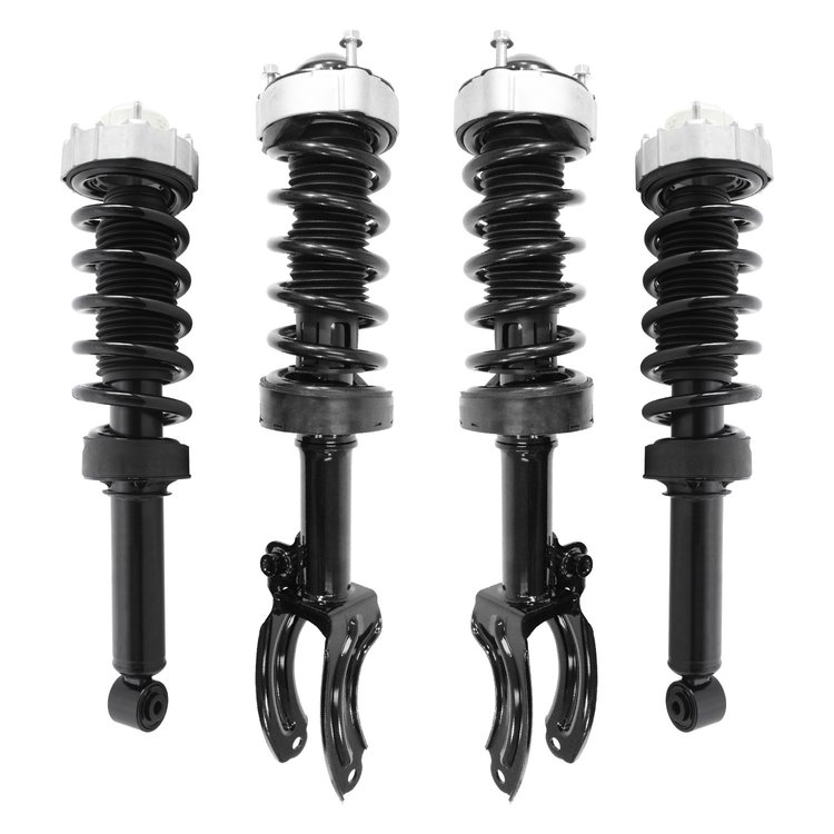 4-11117-15240-001 Front & Rear Suspension Strut & Coil Spring Assembly Kit Fits Select Volkswagen Touareg [Front & Rear]