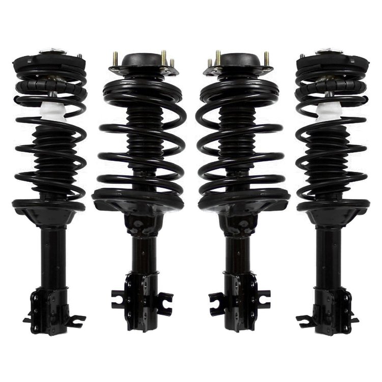 4-11120-15010-001 Front & Rear Suspension Strut & Coil Spring Assembly Kit Fits Select Ford Escort, Mercury Tracer [Front & Rear