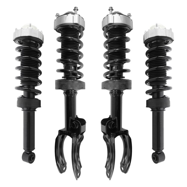 4-11147-15240-001 Front & Rear Suspension Strut & Coil Spring Assembly Kit Fits Select Porsche Cayenne [Front & Rear]