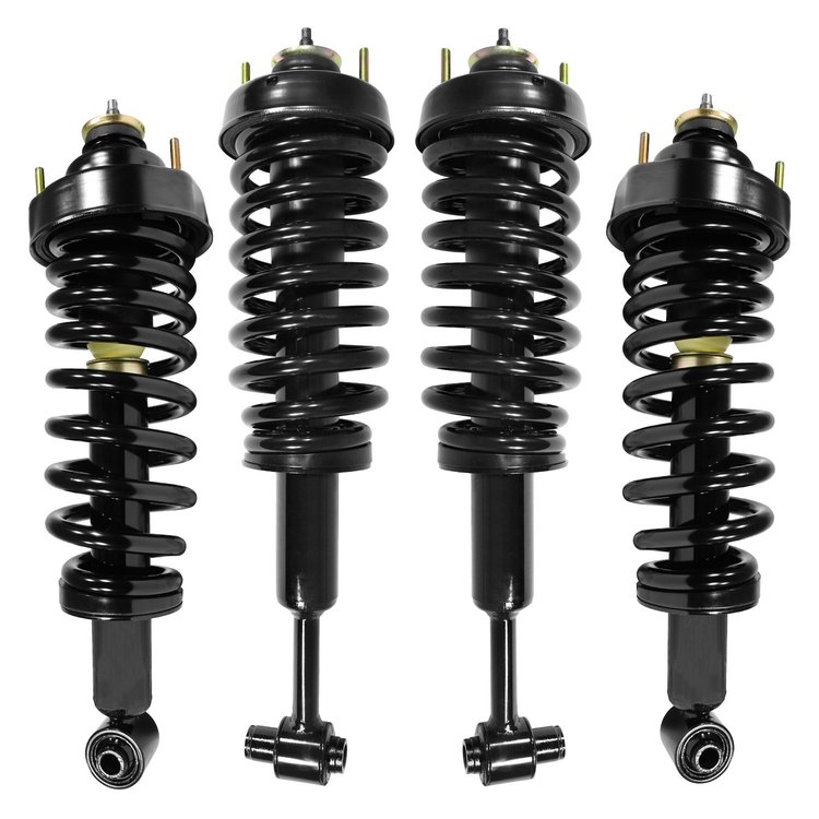 4-11160-15060-001 Front & Rear Suspension Strut & Coil Spring Assembly Kit Fits Select Ford Explorer, Mercury Mountaineer [Front