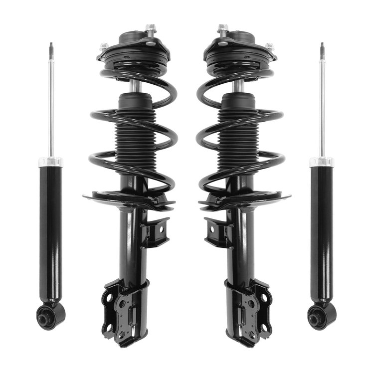 4-11167-259950-001 Front & Rear Complete Strut Assembly Shock Absorber Kit Fits Select Hyundai Genesis Coupe [Front & Rear]