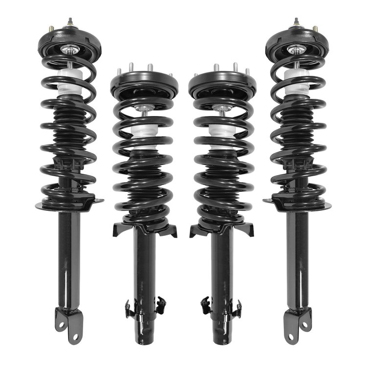 4-11235-15180-001 Front & Rear Suspension Strut & Coil Spring Assembly Kit Fits Select Honda Accord [Front & Rear]