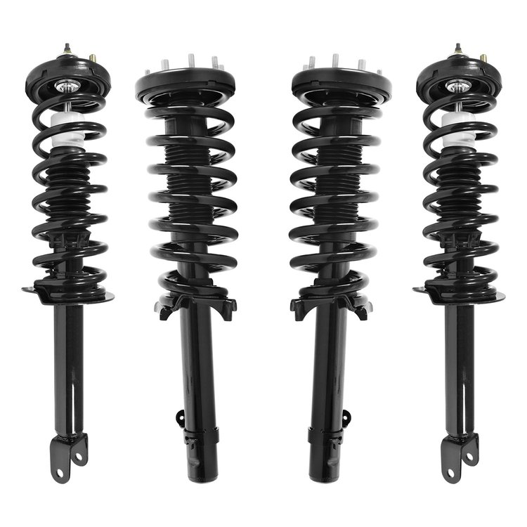 4-11237-15180-001 Front & Rear Suspension Strut & Coil Spring Assembly Kit Fits Select Honda Accord [Front & Rear]