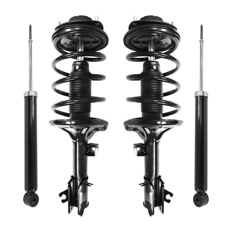 4-11283-259800-001 Front & Rear Suspension Strut & Coil Spring Assembly Fits Select Hyundai Santa Fe [Front & Rear]