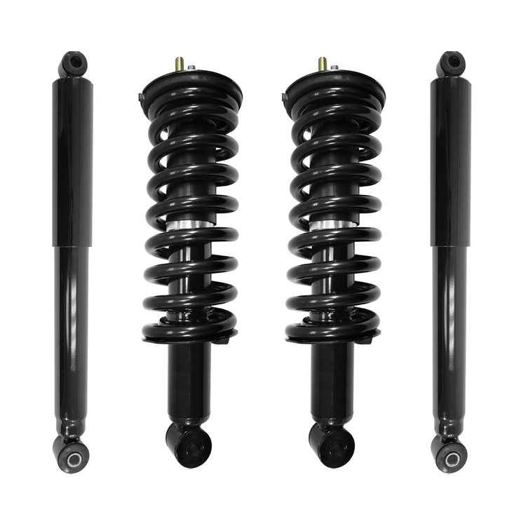 4-11290-255240-001 Front & Rear Complete Strut Assembly Shock Absorber Kit Fits Select Nissan Xterra [Front & Rear]