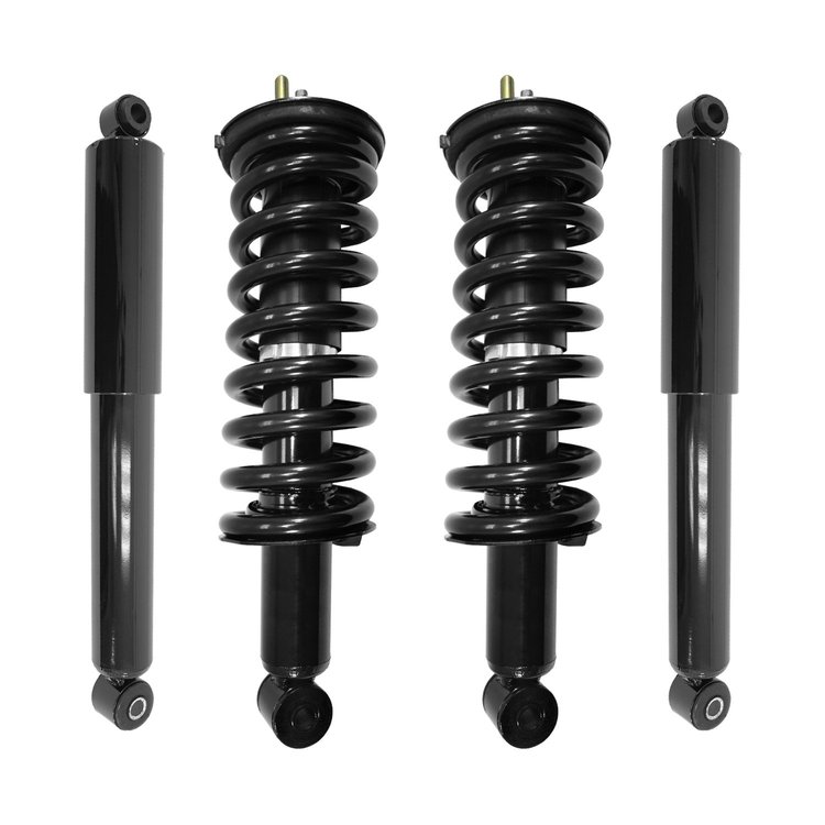 4-11290-255250-001 Front & Rear Suspension Strut & Coil Spring Assembly Fits Select Nissan Xterra [Front & Rear]