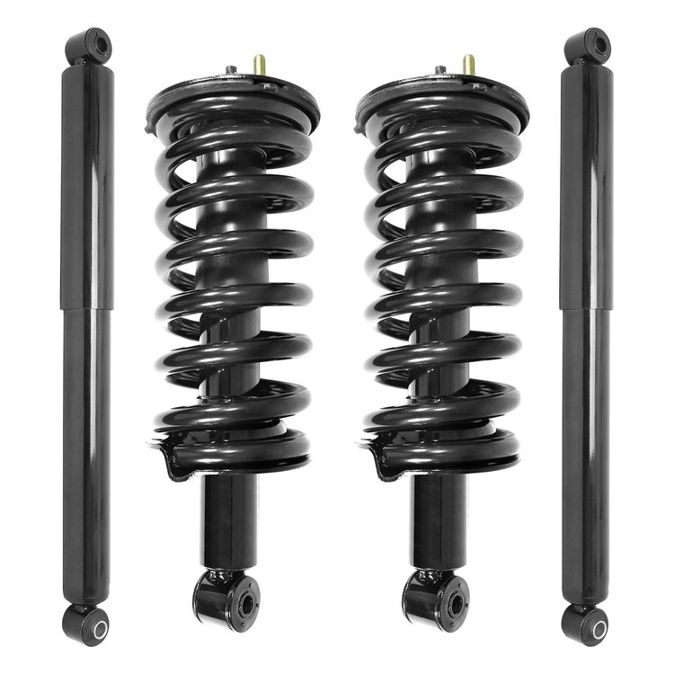 4-11300-255400-001 Front & Rear Suspension Strut & Coil Spring Assembly Fits Select Nissan TITAN [Front & Rear]