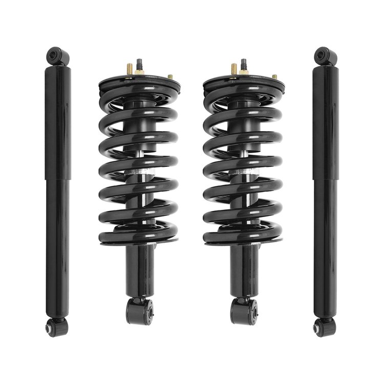 4-11302-255500-001 Front & Rear Suspension Strut & Coil Spring Assembly Fits Select Nissan TITAN [Front & Rear]