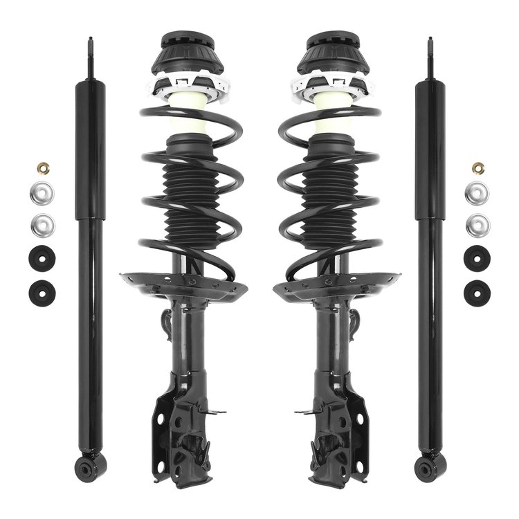 4-11311-253300-001 Front & Rear Suspension Strut & Coil Spring Assembly Fits Select Honda Fit [Front & Rear]