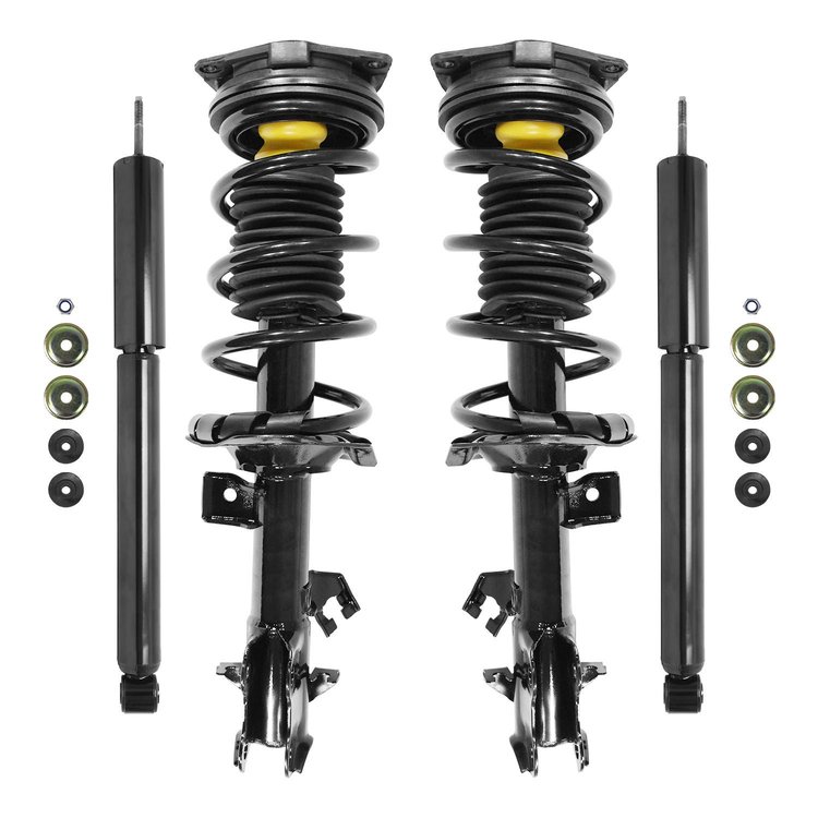 4-11353-255700-001 Front & Rear Suspension Strut & Coil Spring Assembly Fits Select Nissan Versa [Front & Rear]